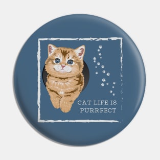 Cat life is purrfect Pin