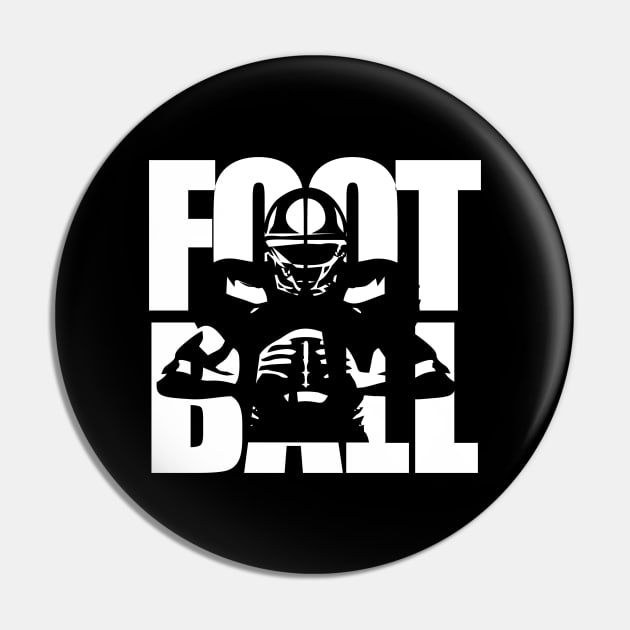 Football text masking white Pin by Typography Dose