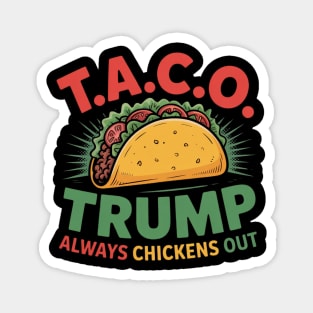 Trump-Always-Chickens-Out Magnet