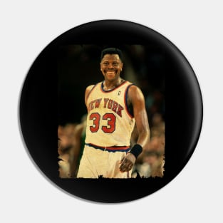 Patrick Ewing - Vintage Design Of Basketball Pin