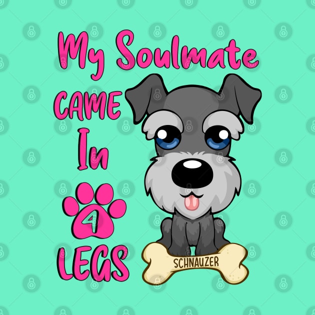 Schnauzer Soulmate by Hellgrafic