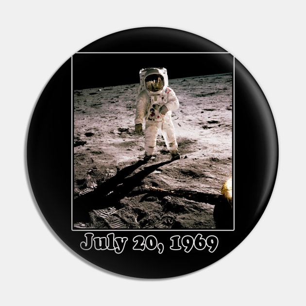1969 Moon Landing Commemorative Pin by Scarebaby
