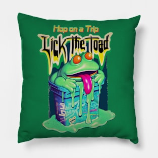 Lick the Toad "Hop on a Trip" Pillow