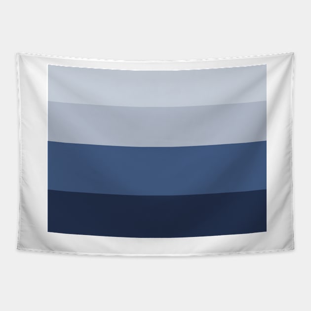 Blue Pantone Line Tapestry by Almanzart