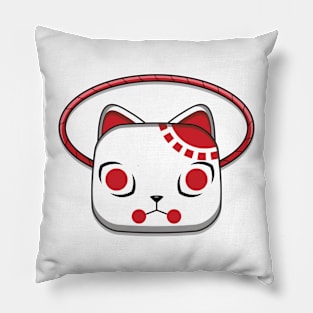 Japanese kitsune mask Pillow