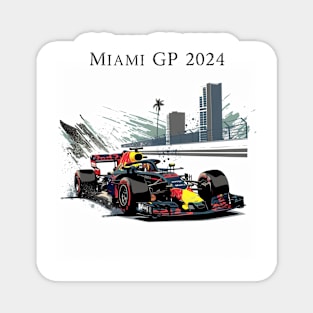 2024 Miami Grand Prix F1 T-Shirt - Merchandise | Unique F1 Tracks Design | Limited Edition | Perfect Gift for Miami F1 Fans Magnet