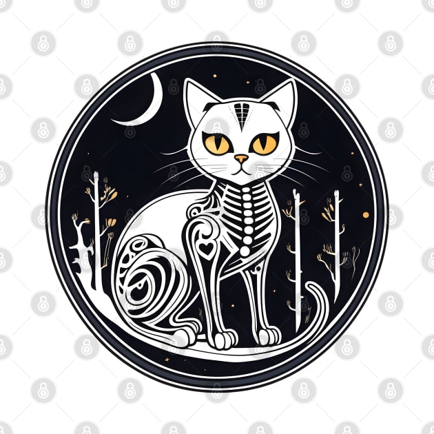 Cat skeleton by Spaceboyishere