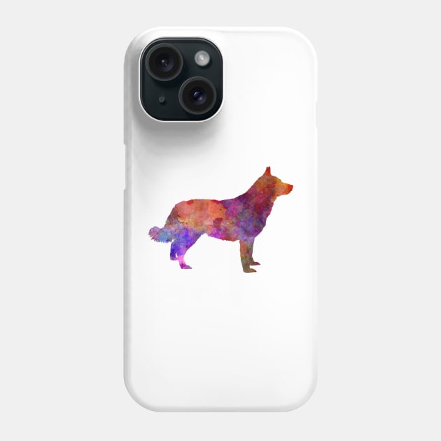 Lapponian Herder in watercolor Phone Case by PaulrommerArt