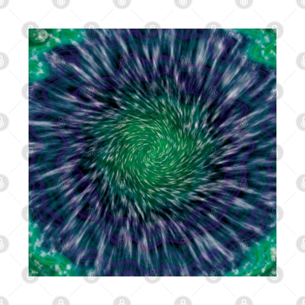 Blue and green circle tie dye by SamridhiVerma18