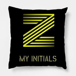 Letter Z Initials Unique Name T-Shirt Pillow