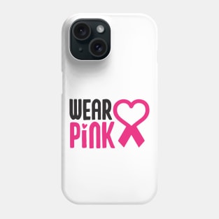 wear pink gift, Breast Cancer Awareness ribbon month 2022 Phone Case