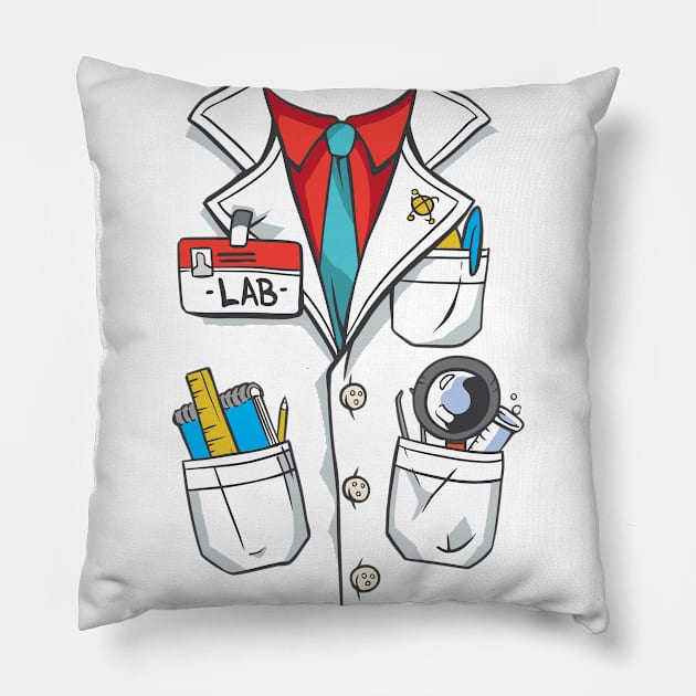 Lab coat costume Pillow by JFDesign123