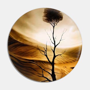 Lonely Desert Tree Pin