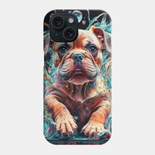 Bull Terrier Artwork: Bold Elegance and Playful Spirit in Artistic Splendor Phone Case