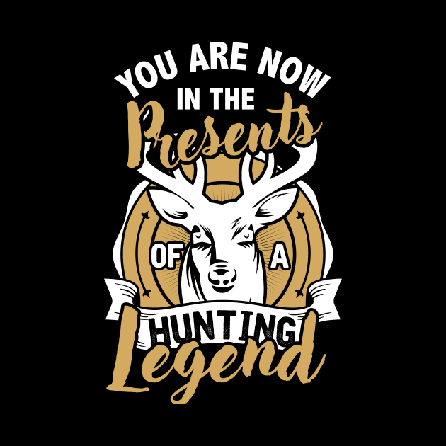 Hunting T Shirt Hunting Legend Funny Deer Hunters Gift by Lomitasu