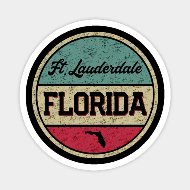 Ft Fort Lauderdale Florida 70'S 80'S Magnet by SnugFarm