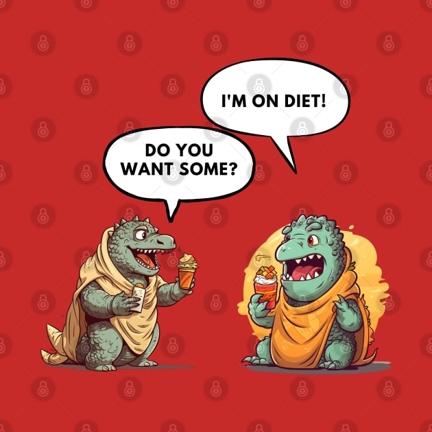 Dinosaur Friendship Diet Joke by NatashaCuteShop