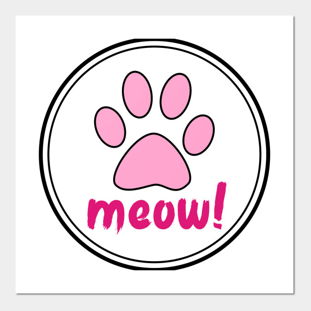 Cat Paw Print Cat Paw Print Posters And Art Prints Teepublic