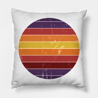 Abstract Vintage Desert Inspired Sunset Pillow