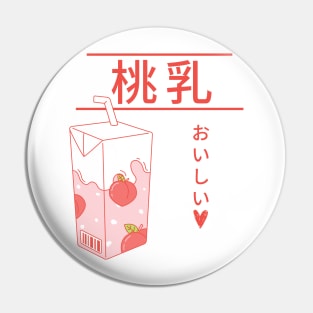 Kawaii Japanese Peach Milk Pin