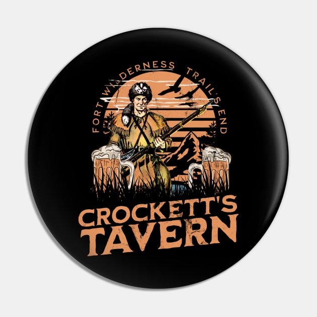 Crockett's Tavern Fort Wilderness Trail's End Orlando Lodge and Resort Distressed Look Pin by Joaddo