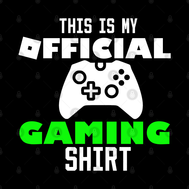 this is my official gaming shirt by Ghani Store