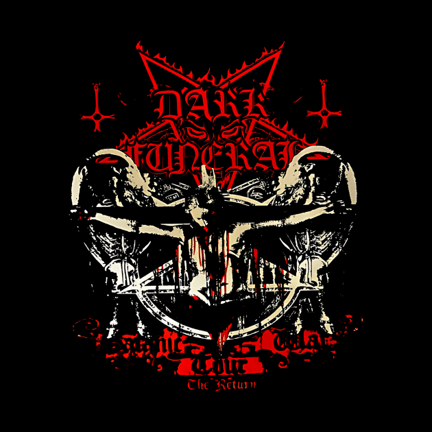 Dark Funeral Black Metal Band Black by Mey X Prints