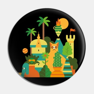 Pop and summer landscape Pin