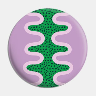 Unique Colorful Pattern - Green Purple Pin