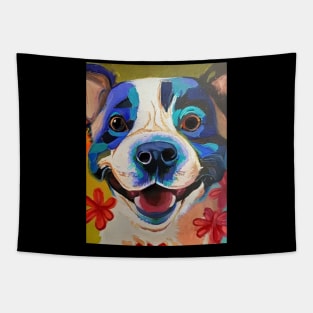 Happy dog Tapestry