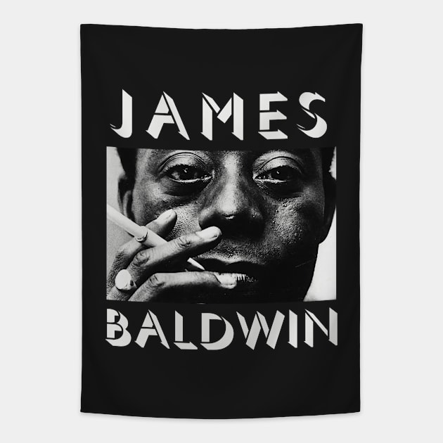 Copy of James Baldwin portrait Tapestry by artbleed