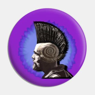 Shell Head - Mohawk hippy - USA Pin