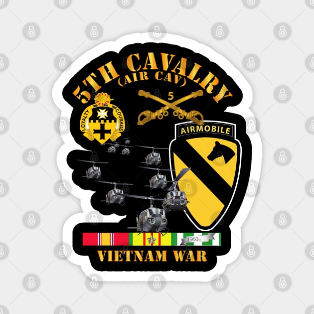 5th Cavalry (Air Cav) - 1st  Cav Division w SVC Magnet by twix123844