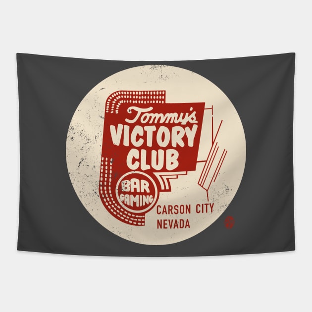 Vintage Victory Club Carson City Nevada Tapestry by StudioPM71