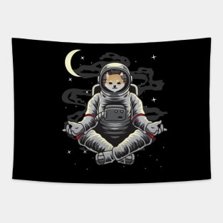 Astronaut Yoga Dogelon Mars Coin To The Moon Crypto Token Cryptocurrency Wallet Birthday Gift For Men Women Kids Tapestry