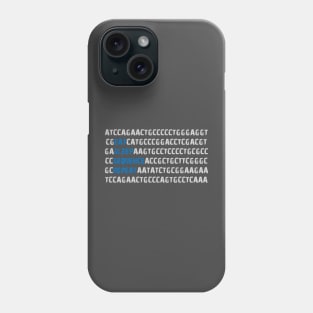 Eat Sleep Sequence Repeat - Bioinformatics Genome DNA Blue Grey Phone Case