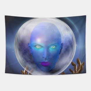 Alien goddess Tapestry