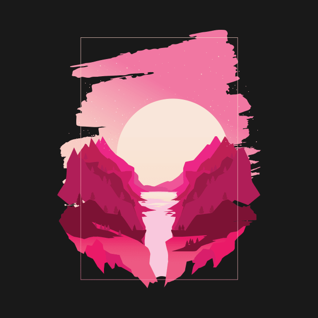 Horizon Pink by avshirtnation