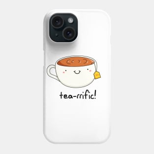 Tea-rific Cute Cup of Tea Pun Phone Case