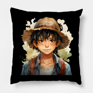 Reimagined Monkey D. Luffy from One Piece.png Pillow