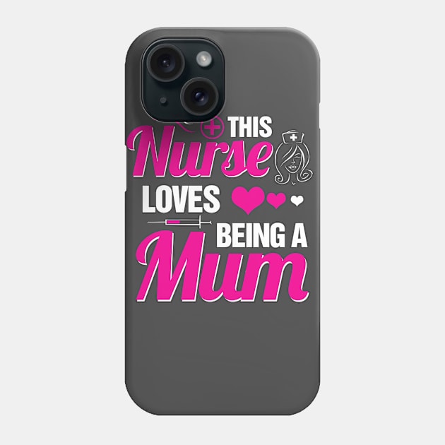 Loves being a mom Phone Case by Tee-ps-shirt