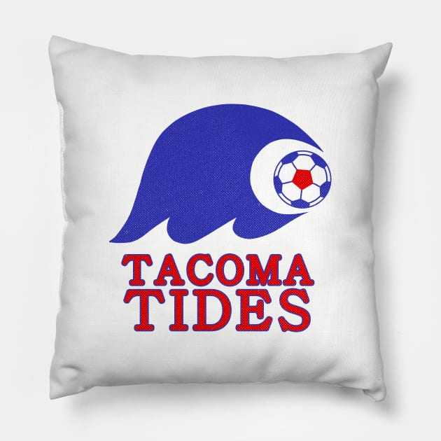 Defunct Tacoma Tides Soccer 1976 Pillow by LocalZonly