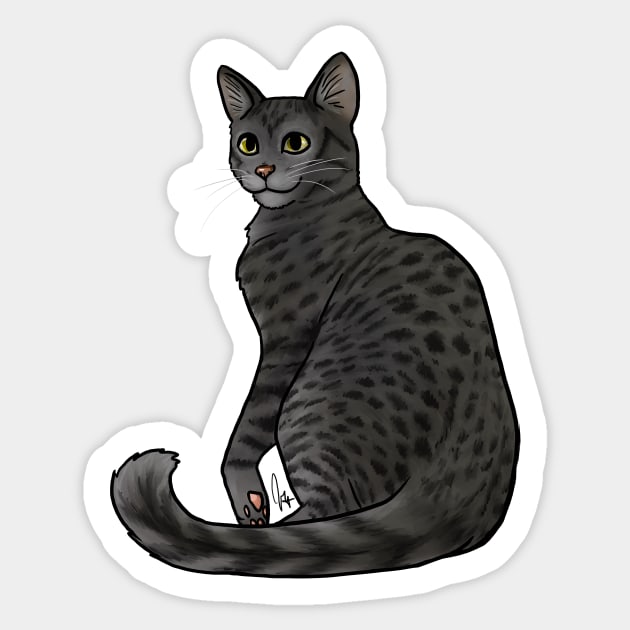 Cat Egyptian Mau Black Smoke Egyptian Mau Sticker TeePublic