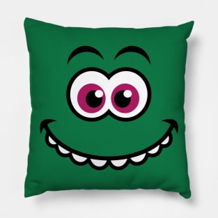 Dinosaur Smiley Face Pillow