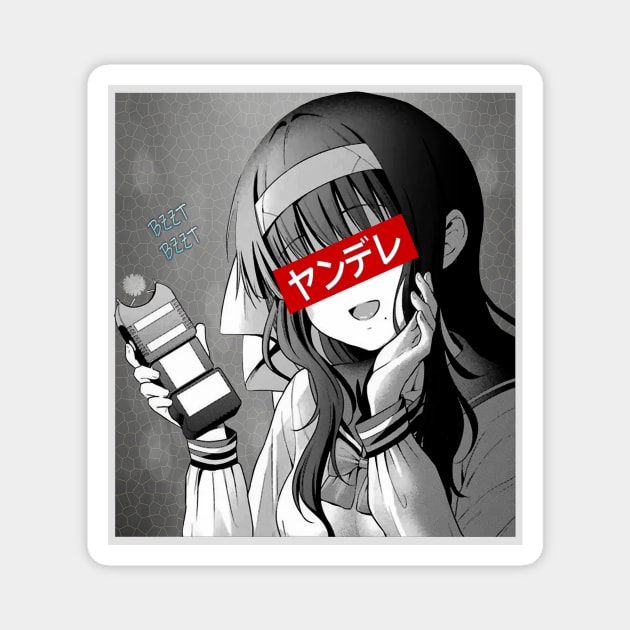 Anime Sad Yandere Girl - Waifu Material Manga Onee-san Magnet by Dokey4Artist