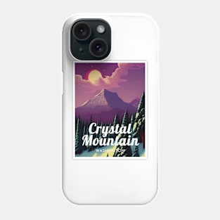 Crystal Mountain Washington United States Ski Phone Case