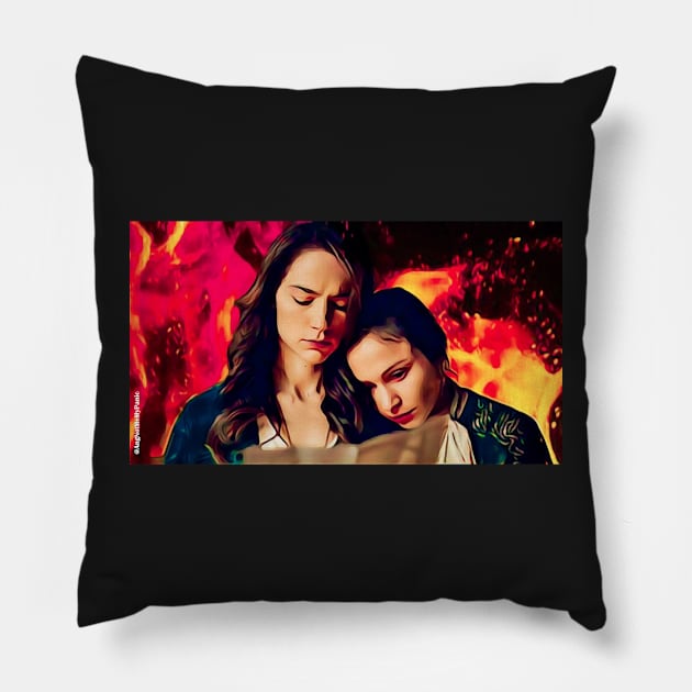 The Earp Sisters Mama Left behind...Again Pillow by NotMeMyPanic