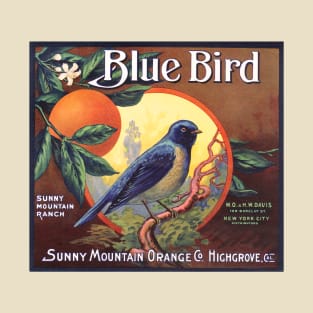 Blue Bird brand crate label,1912 - 1937 T-Shirt