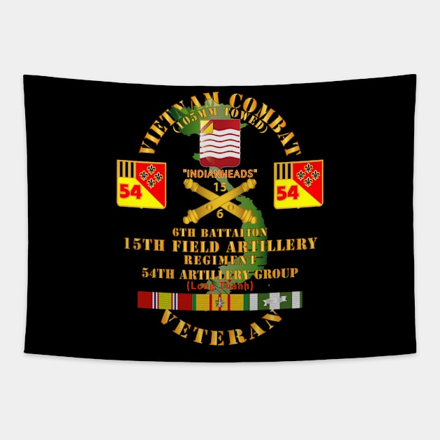 Vietnam Combat Vet - 6th Bn 15th Artillery - 54th Artillery Group w105mm Tapestry by twix123844