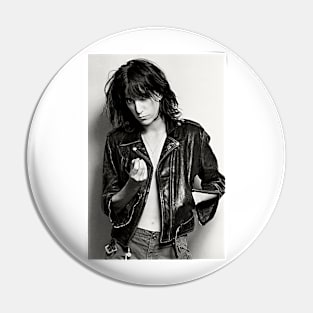 Patti Art Print Singer Songwriter Poet Author Punk Rock Pin